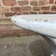 Pedestal table metal garden bistro 1950 vintage