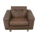 Vintage armchair Søren Nissen and Ebbe Gehl in brown leather
