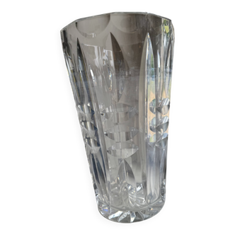 Vintage crystal glass vase
