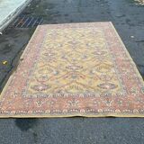 Persian rug in burgundy yellow wool, 200x300cm