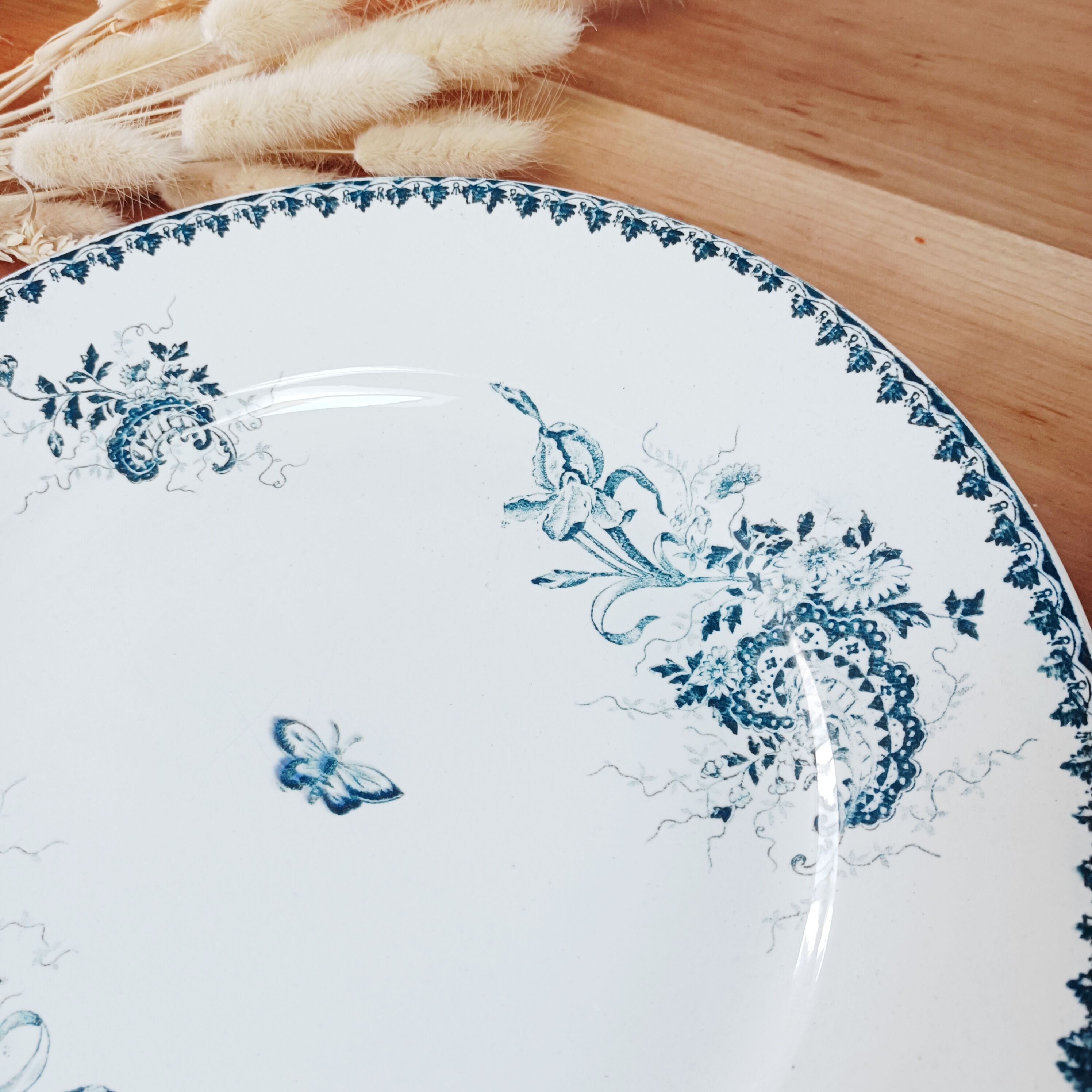 Round iron earth dish