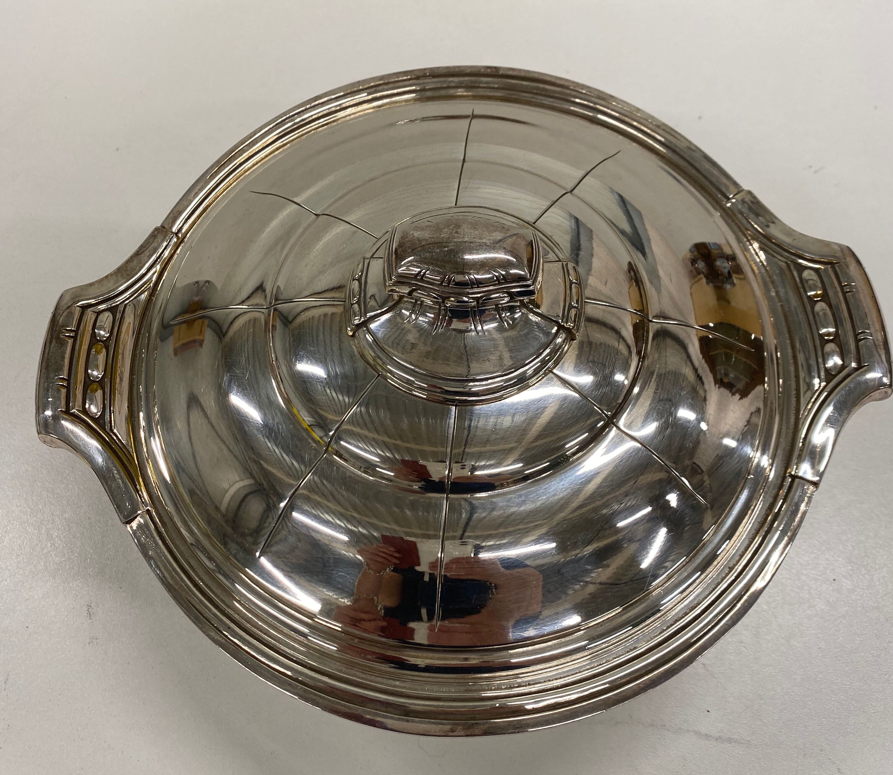 Silver metal vegetable