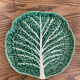 Assiette en barbotine chou