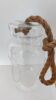 Grande suspension en verre vase a suspendre