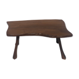 Brutalist Wabi Sabi tree side table, Dutch 1970s