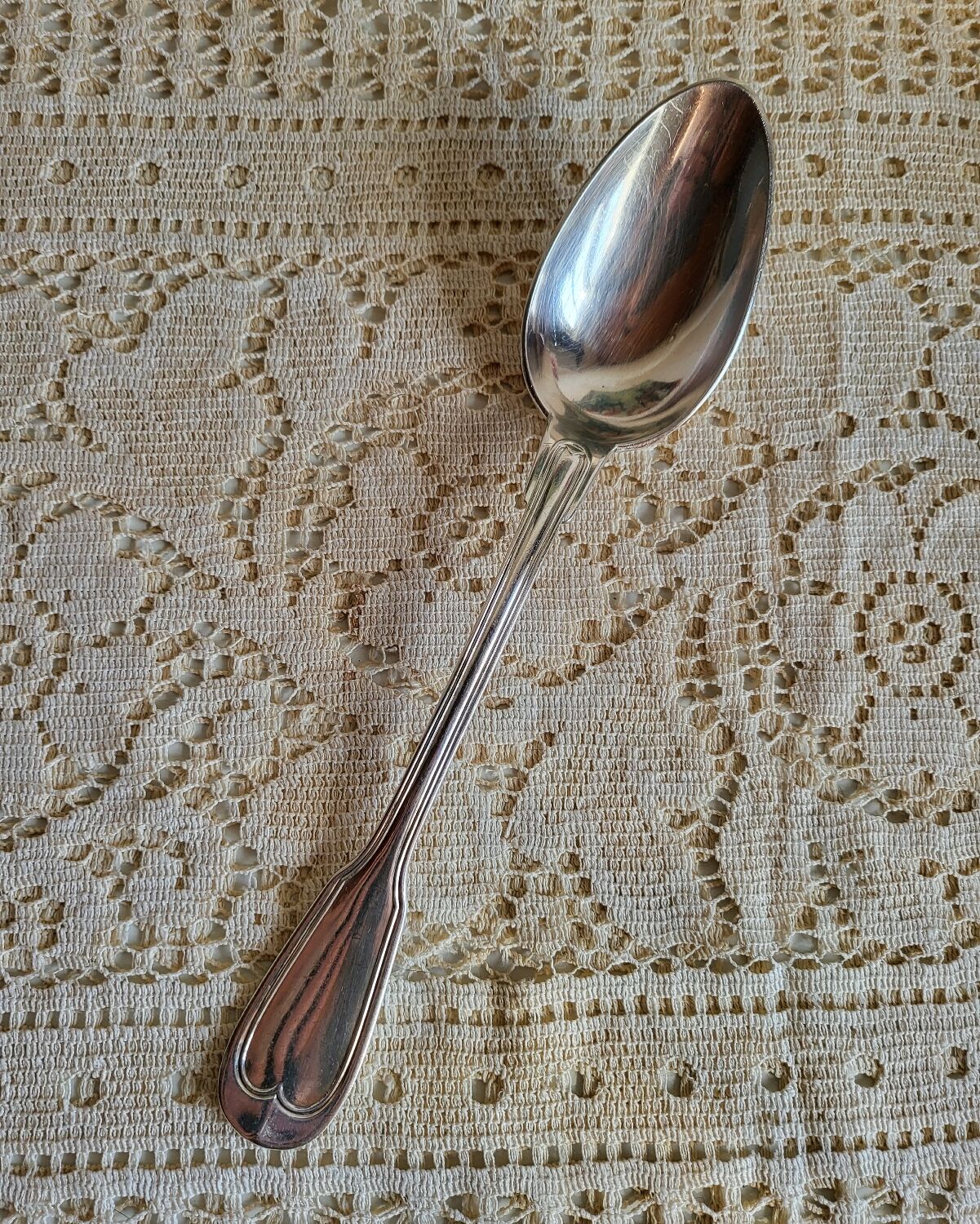 Cuillère de service à Ragout Métal argenté Armand Frénais modèle Filet
