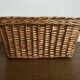 Antique rattan storage basket by basket makers XS