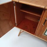 Split bamboo and rattan sideboard 50/60s
