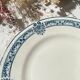 6 Petites Assiettes Terre de fer bleue Salins modèle Arbois Ennege