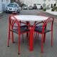 Vintage table and 6 chairs set