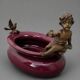 Catch-all or decorative bowl combining a ceramic container.