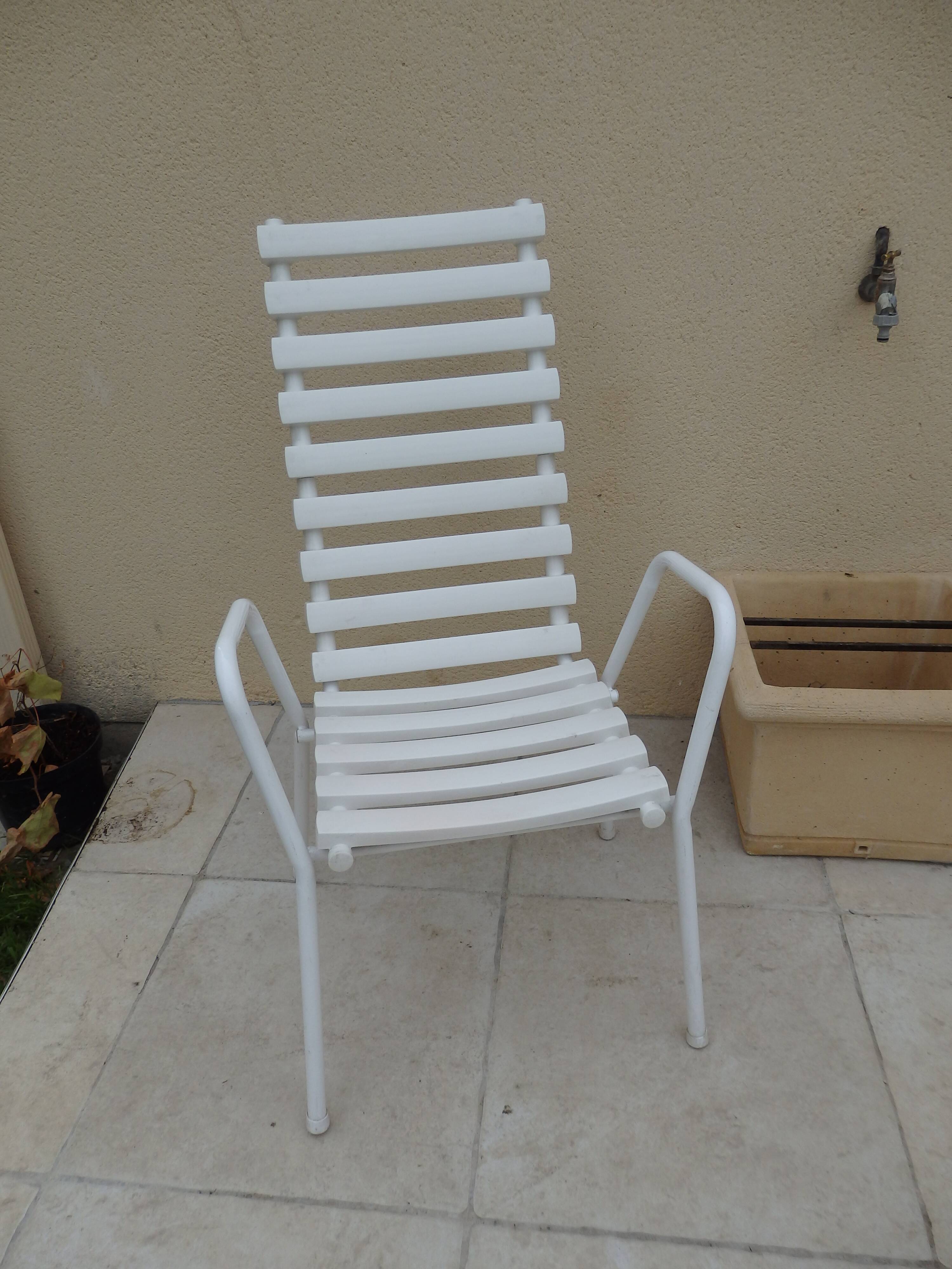 Vintage garden armchair year 70s Sauvagnat Aurillac