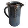 Large blue stoneware pitcher