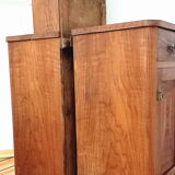 Pair of narrow cabinets with an extension, the 60s