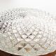 1970's Heavy round crystal glass wall sconce by Massive Belgium
