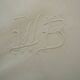 Paire de taies d'oreiller anciennes  jours échelle. Monogramme WB.
