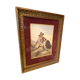 Aquarelle originale fin XIXe au jeune berger