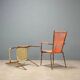 Metal and synthetic rope chairs