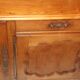 Louis XV oak and cherry wood sideboard