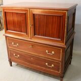 Mahogany commode/storage unit 1900 louis xvi style