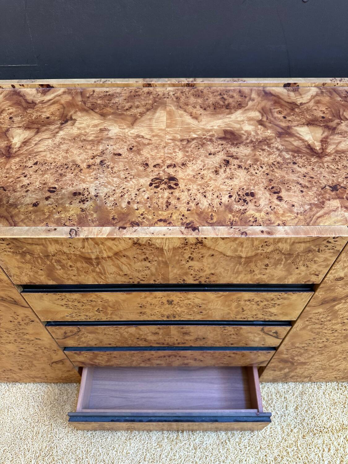 Enfilade by Willy Rizzo in elm wood.