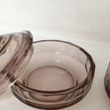 Duo Czech crystal bottles, 1950