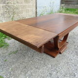 Art deco table with rosewood extensions