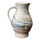 Water jug, signed, blue and white scrolls