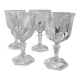 Set of 4 white wine glasses in Chaumont crystal from Cristal d'Arques.