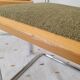 Paire de chaise Marcel Breuer cannage et tissu