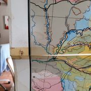 Geographical map of the natural regions of France.