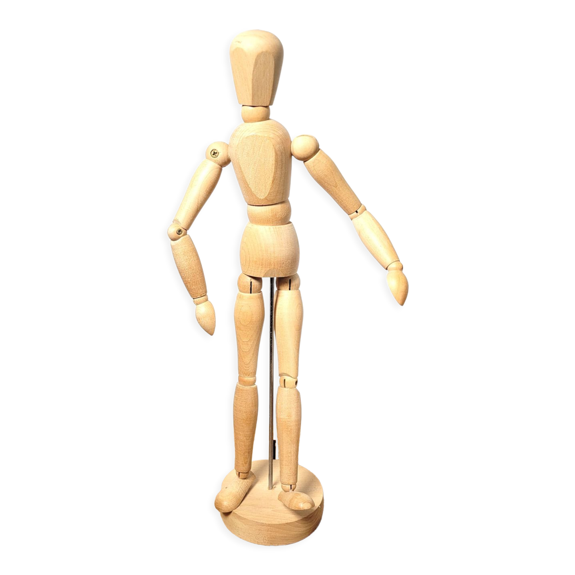 Articulated wooden mannequin