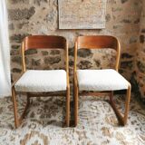 2 Baumann Traineau Chairs, Bemol restored