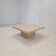Italian Square Coffee Table in Travertine, 1980s