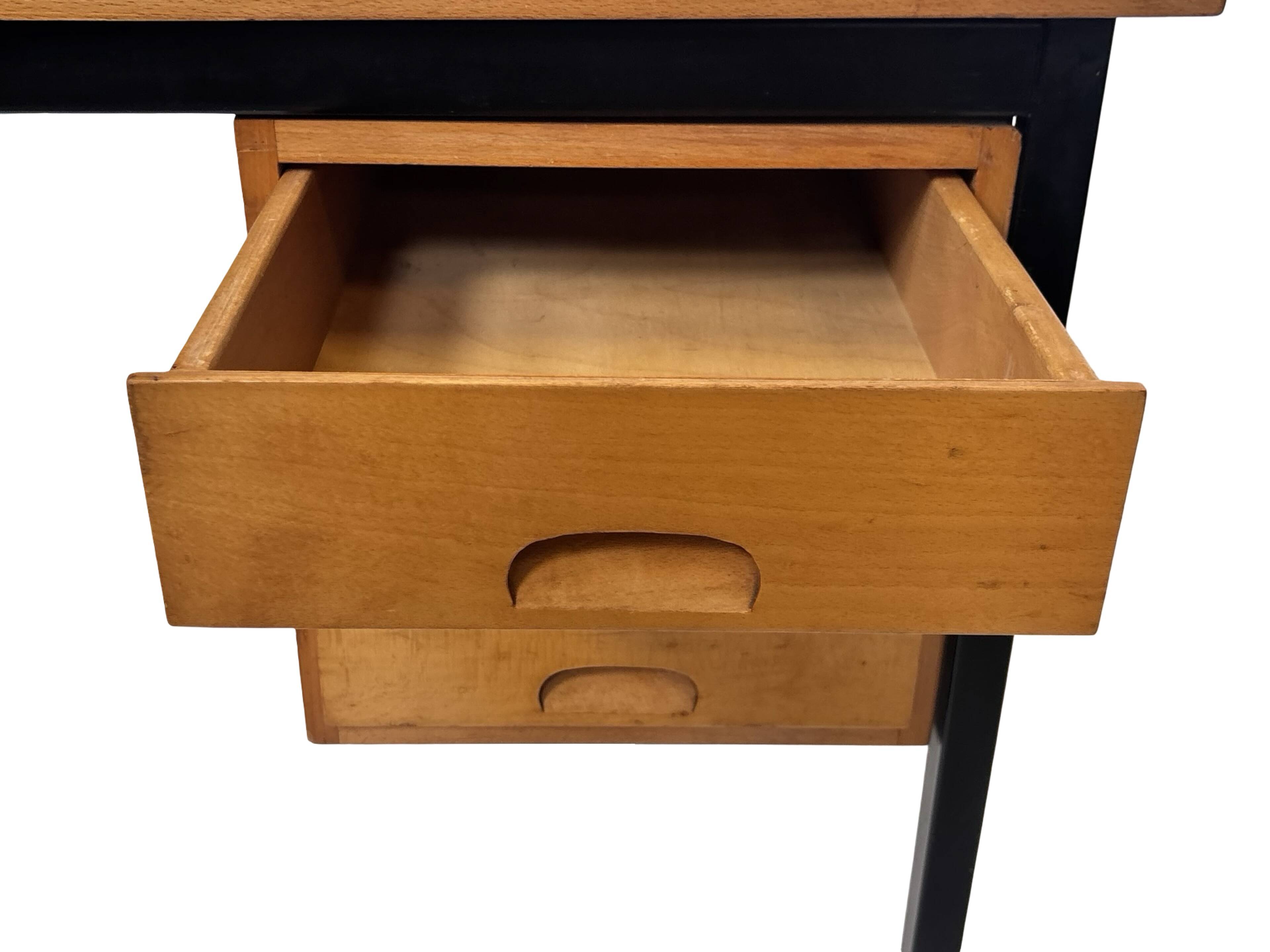 Vintage Desk 1960s Design Workspace with drawers