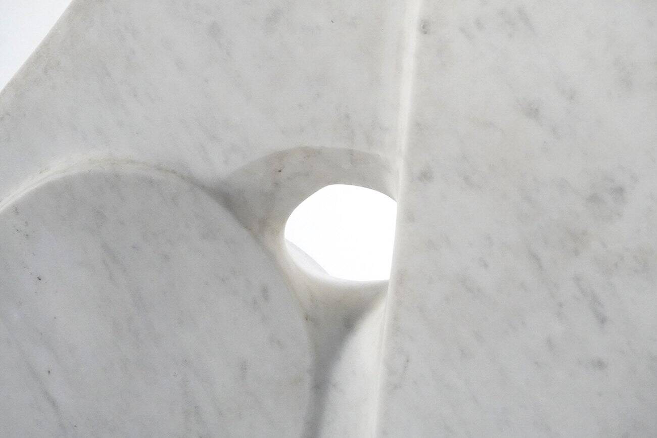 French Artist, Large Abstract Organic Sculpture, 1970s, Marble