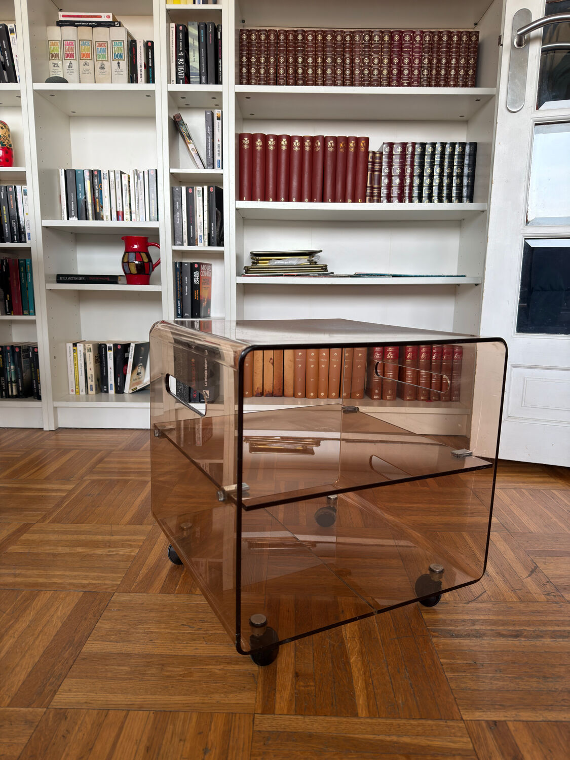Smoked Plexiglas coffee table