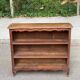Bibus Louis XV bookcase in solid wood, dark oak finish, 19th century