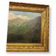 Huile sur toile du col des Aravis en Haute-Savoie