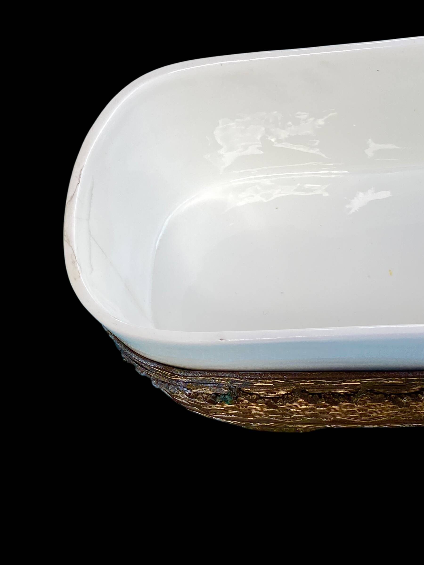 Antique Napoleon III porcelain centerpiece planter