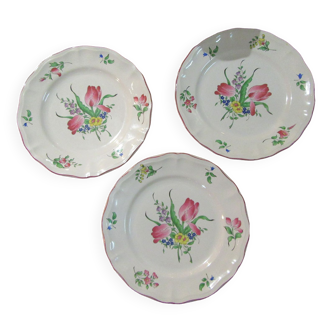 Assiettes plate faience lunéville k.g (keller et guérin)