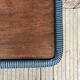 Table d'appoint pliante en bois et rotin 1960