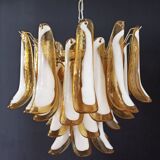 Chandelier 36 vintage cognac elements