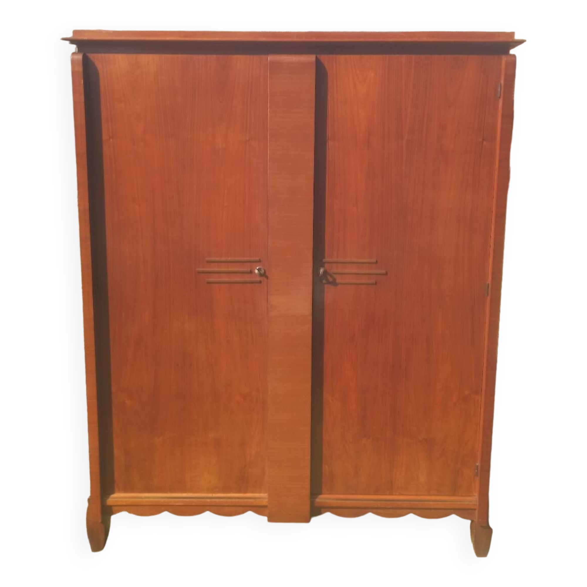 Old wood and brass cabinet