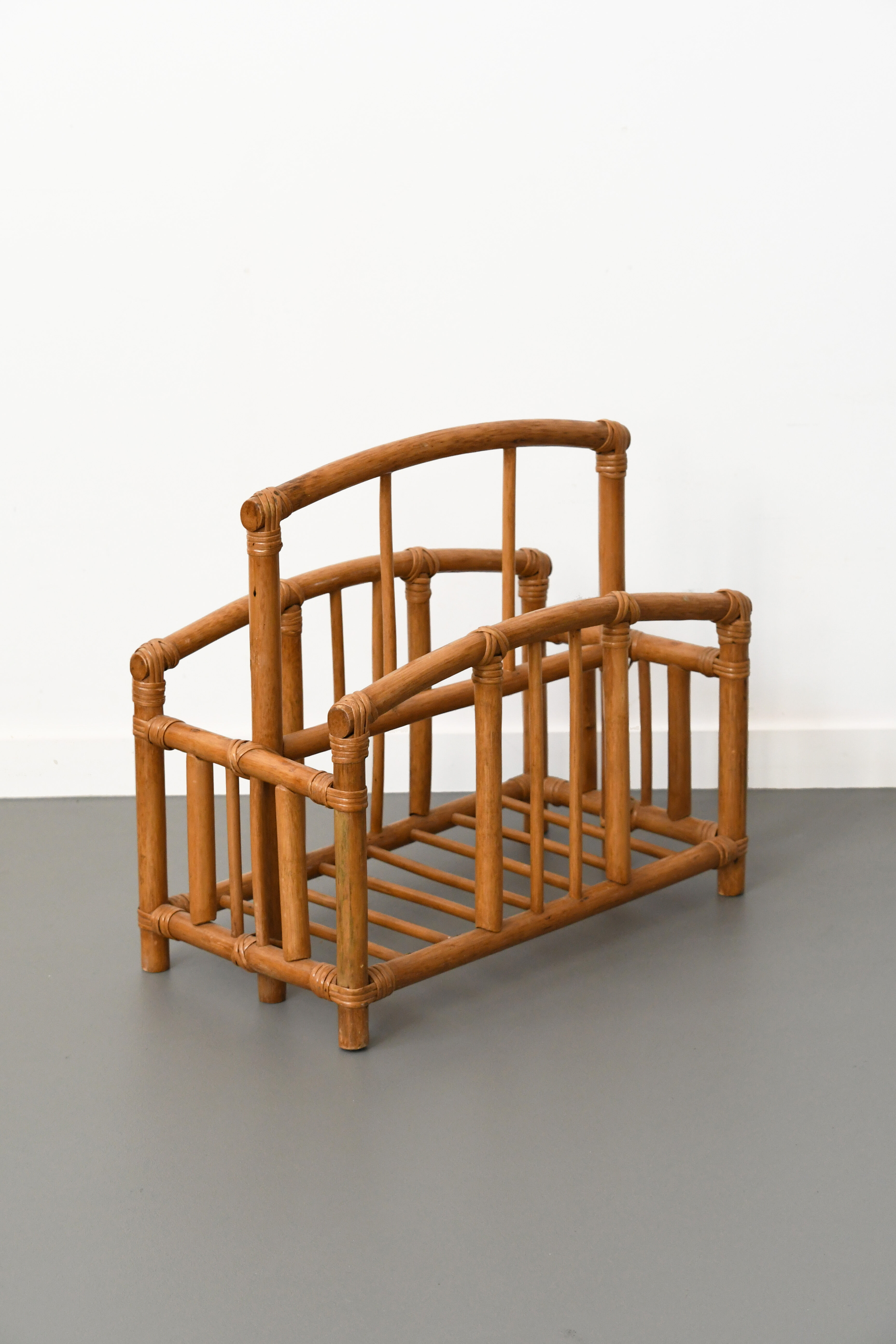 Bamboo rattan magazine door