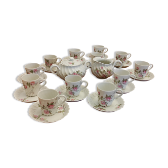 Coffee service Limoges porcelain Theodore Haviland