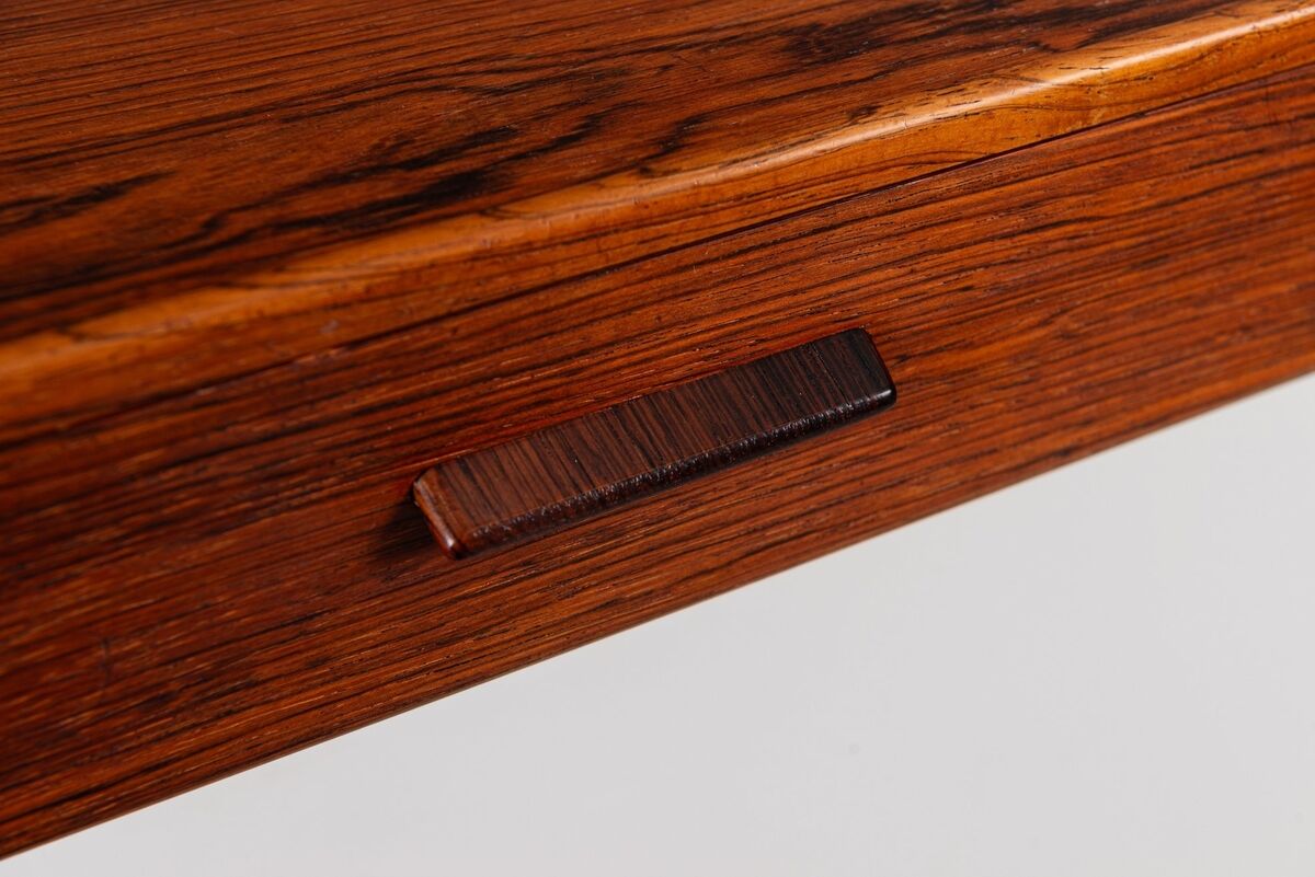 Pair of Scandinavian floating nightstands rosewood Denmark 1960