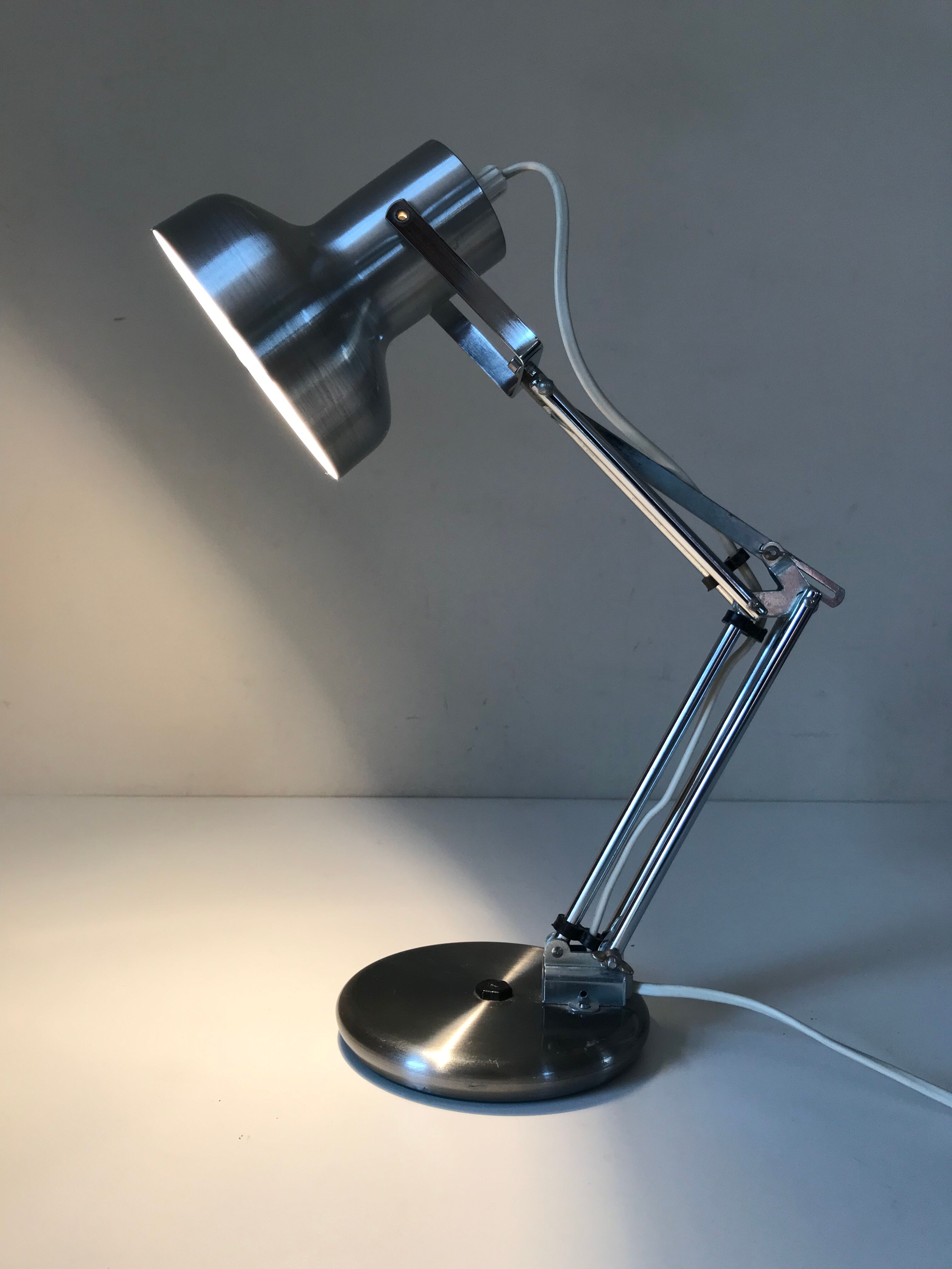 Lampe articulée aluminor design vintage Annees 70