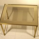 Brass and glass nesting tables