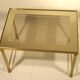 Brass and glass nesting tables